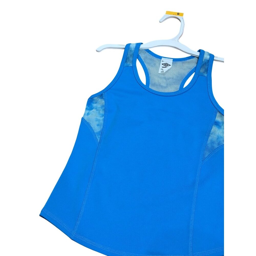 NWT Umbro Girls Small (6) Tank Top Blue Racerback Athletic Training Gym Workouts - Picture 2 of 5